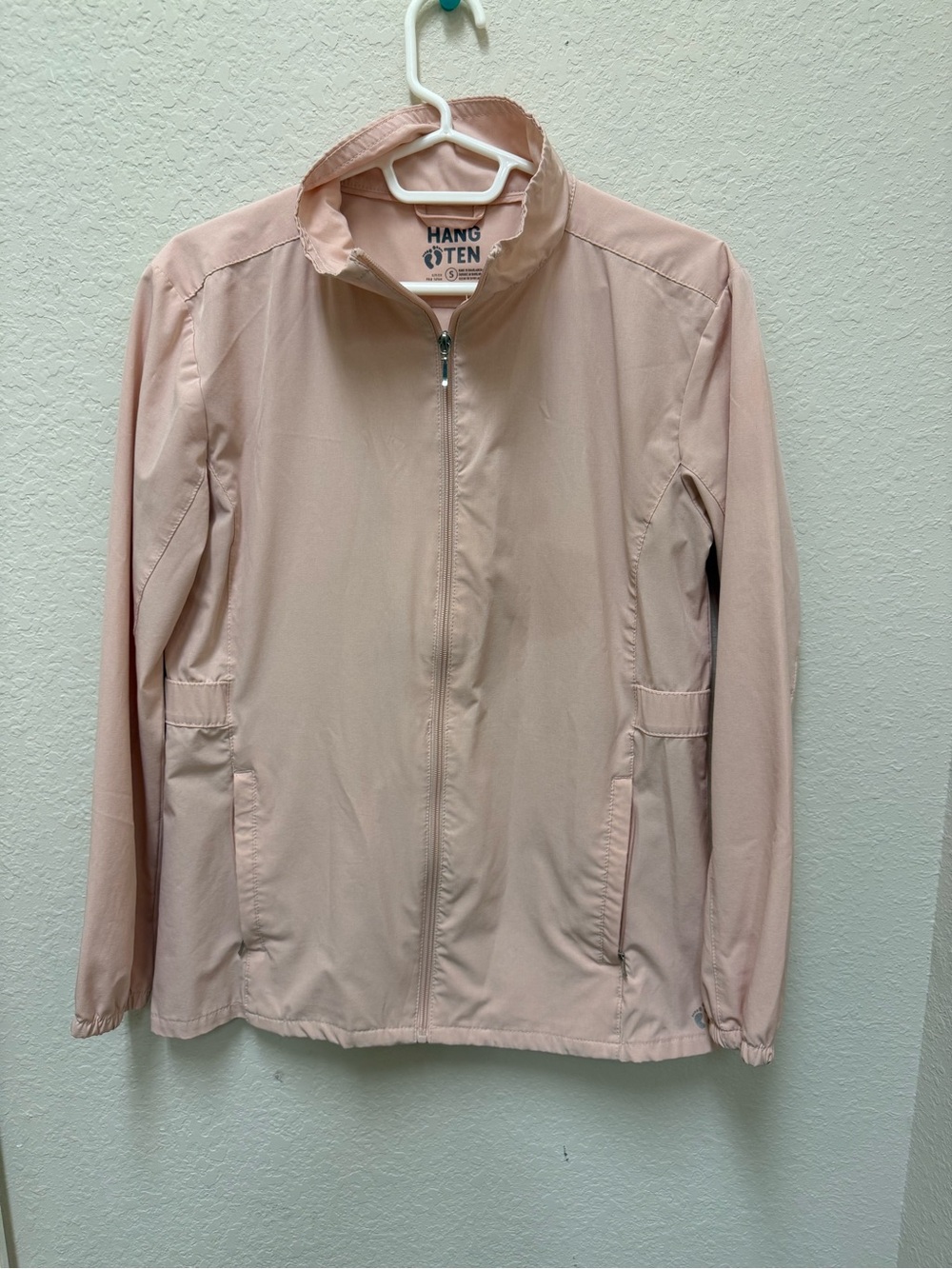 Hang Ten Women's Pale Pink Zip Jacket